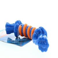 Инфинити пет гъвкави ТР въже дъвча и влекач куче кост Играчка, малки, синьо