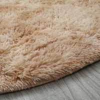 Ana Anti-Slip Fluffy килими, голям рошав килим супер мек мат за хол Спалня килим, камила