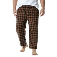 Мъжки фланелни карирани пижама пантало