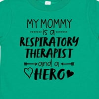 Inktastic My Mommy е респираторен терапевт и тениска за момиче за подарък за герой или момиче