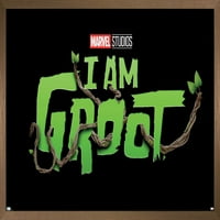 Marvel I Am Groot - Плакат за стена на лого, 14.725 22.375