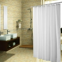 Takyoo Polyester Fabric Shower Purtain Liner Solid, Качество на хотела, машинно миещо се водоустойчиво кабинково завеси за душ с куки