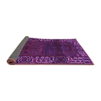 Ahgly Company Indoor Round Персийски лилави традиционни килими, 3 'кръг