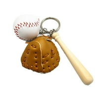Park Creative Keychain Toy Fau Leather Baseball Key Preeder Клавийско верига спортен висулка