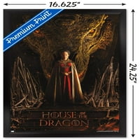 Къща на Дракона - Rhaenyra Dragon Head One Liff Sall Poster, 14.725 22.375 в рамка