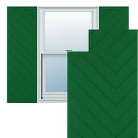Екена Милуърк 18 в 58 з вярно Фит ПВЦ диагонални ламели модерен стил фиксирани монтажни щори, Виридиан зелен