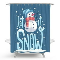 Коледни завеси за душ винтидж биволски карирани завеси за баня водоустойчиви зимни коледни празнични завеси за душ