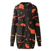 Strungten Women's дълъг ръкав есенни модни върхове суичъри Пуловерни есенни дрехи Коледни щампи Небрежни комфортни върхове Разхлабени върхове