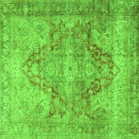 Ahgly Company Indoor Rectangle Персийски зелени традиционни килими, 2 '4'