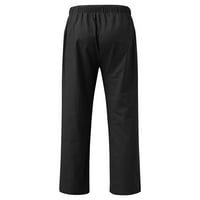 Мафитпр гореща продажба днес Мъжки Панталони клирънс Мъжки лятна мода Шнур еластични Плътен цвят хлабав ежедневни панталони