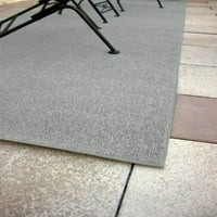 10 ' кръг хъски сиво-вътрешен открит килим пътеки килим с премия плат завършени ръбове