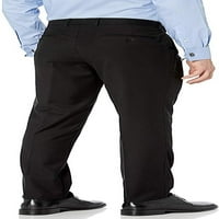 Адам Бейкър Мъжки модерен плосък преден панталон вълнена рокля-черен - 32х32