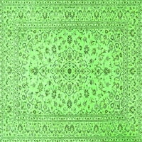 Ahgly Company вътрешен правоъгълник медальон зелени традиционни килими, 4 '6'