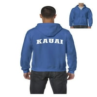 - Мъжки суичър с пълен цип пуловер, до мъже с размер 5XL - Kauai Hawaii