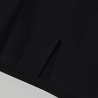 ризи за мъже Блузи твърди Мъжки тениски четвърт провиснал смес Цвят върхове в три врата памук мъжка блуза мъжки официални ризи Черно + ШЛ