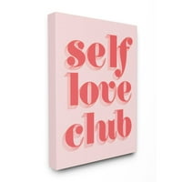 Ступел индустрии самостоятелно любов клуб цитат смели розово червен текст цвят поп платно стена изкуство дизайн от Дафне Полсели, 30 40