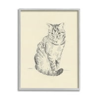 Ступел индустрии къща котка пет портрет молив скица традиционна илюстрация, 14, дизайн от Джейкъб Грийн