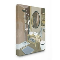 Ступел индустрии модерна баня мивка душ Многоцветен Акрил живопис платно стена изкуство дизайн от Мелиса Уанг, 30 40