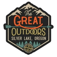 Сребърно Езеро Орегон Великият Външен Дизайн Винил Декал Стикер