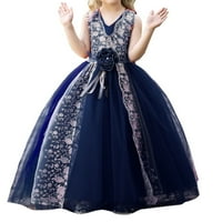 нжшнмн момичета рокля на цветя пайети рокля на принцеса рокля на конкурс Детски абитуриентски бални рокли е, 11 - години