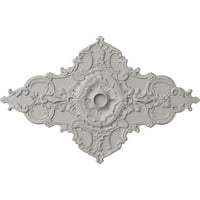 1 4 в 3 8 х 4 ид 2 П Мелхор диамантен таванен Медальон, ръчно рисуван ултра чисто бял