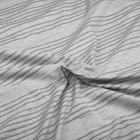 Тризъбец Памук цар размер 4-парче лист комплект, плосък лист, монтирани лист & калъфки за възглавници, меланж колекция, Ан