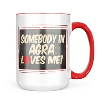 Neonblond някой в ​​Агра ме обича, Индия Подарък за халба за любители на чай за кафе
