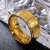 До 50% Разстояние, Пръстени Мода писмо Татко пръстен Мъжки Титан стомана пръстен бижута пръстен Подаръци за жени