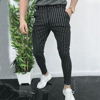 Лятна клирънс Мъжки панталони отзад към училище модни мъжки небрежни тънки фит