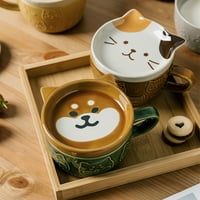 Чаша котка чаша за чай 11оз керамична чаша за кафе с любителите на животните уникална новост чаша Подаръци за приятел