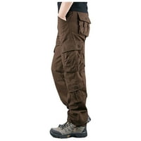 Ленаго карго работни панталони за мъже плюс размер твърди мулти-джобно измити Гащеризони На открито ежедневни панталони панталони ежедневни Потници на клирънс