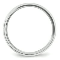 Най -добро злато 1WBEC 10kw скос Edge Comfort Fit Band Ring - Размер 7