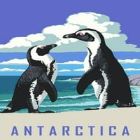 FL OZ Ceramic Cuam, Antarctica, две пингвини с черни крака, съдомиялна машина и микровълнова сейфа