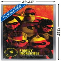 Disney Pixar The Incredibles - Семейство невероятен плакат за стена, 22.375 34