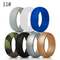 Hhdxre цветове комплект силиконови пръстени гъвкава мода за подарък за двойка жени мъже Сватбени спорт на открито