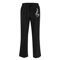 Летни спестявания клирънс, АКСД твърд еластичен колан джоб Бельо панел панталони панталони черен анцуг мъже Черно 8